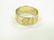 IRISH 14K YELLOW GOLD BAND. RING SIZE 8; 6.01 GRAMS - 2