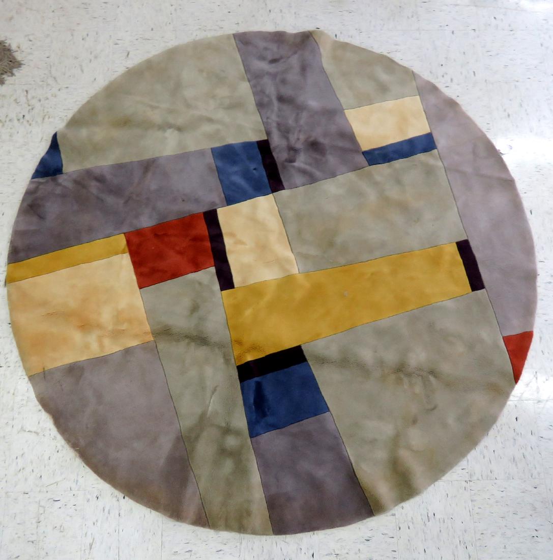 MODERN DESIGN ROUND RUG. 8 X 8' (1 of 1)