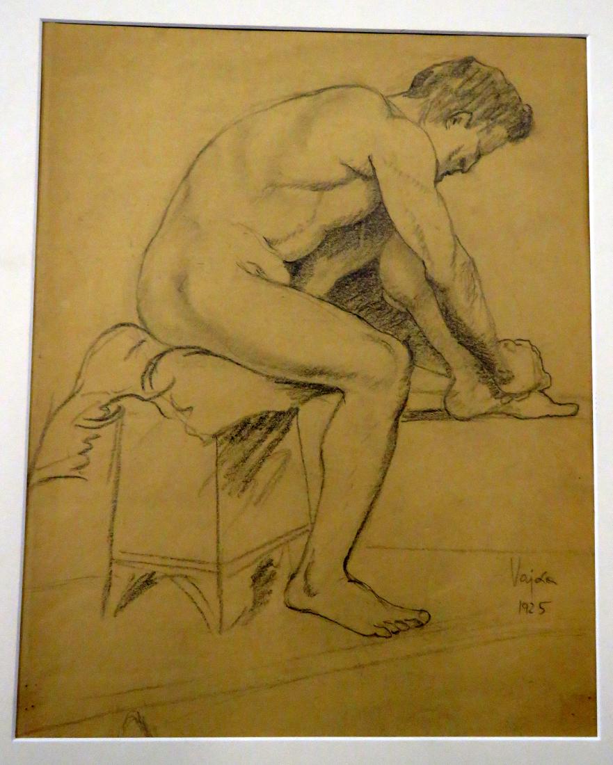 HUNGARIAN SCHOOL (20TH CENTURY), DOUBLE SIDED CHARCOAL (1 of 1)