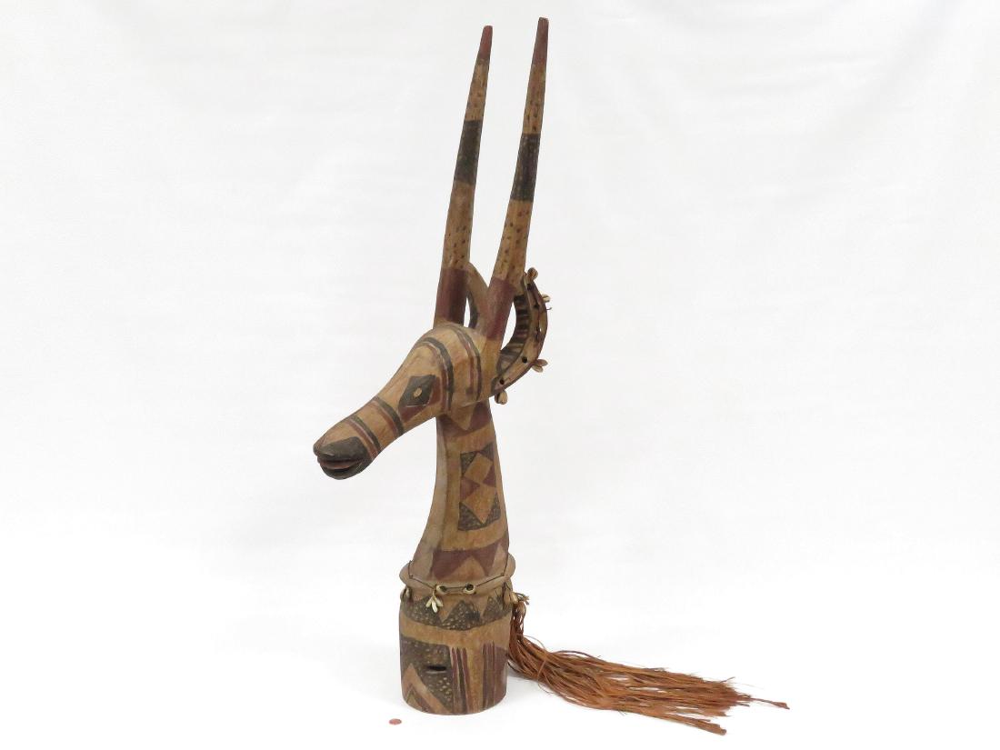 BAMBARA, UPPER VOLTA, CARVED AND PAINTED ANTELOPE (1 of 7)