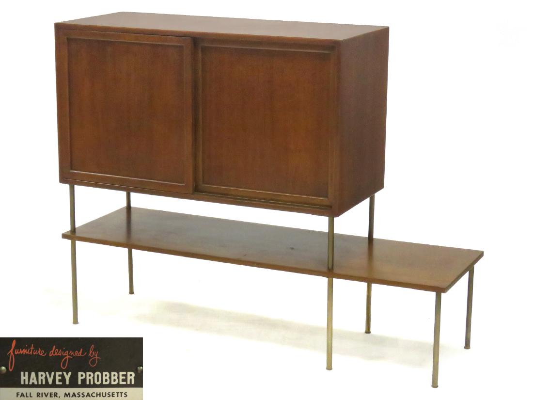 HARVEY PROBBER MAHOGANY CREDENZA. HEIGHT 44"; LENGTH 56 (1 of 5)