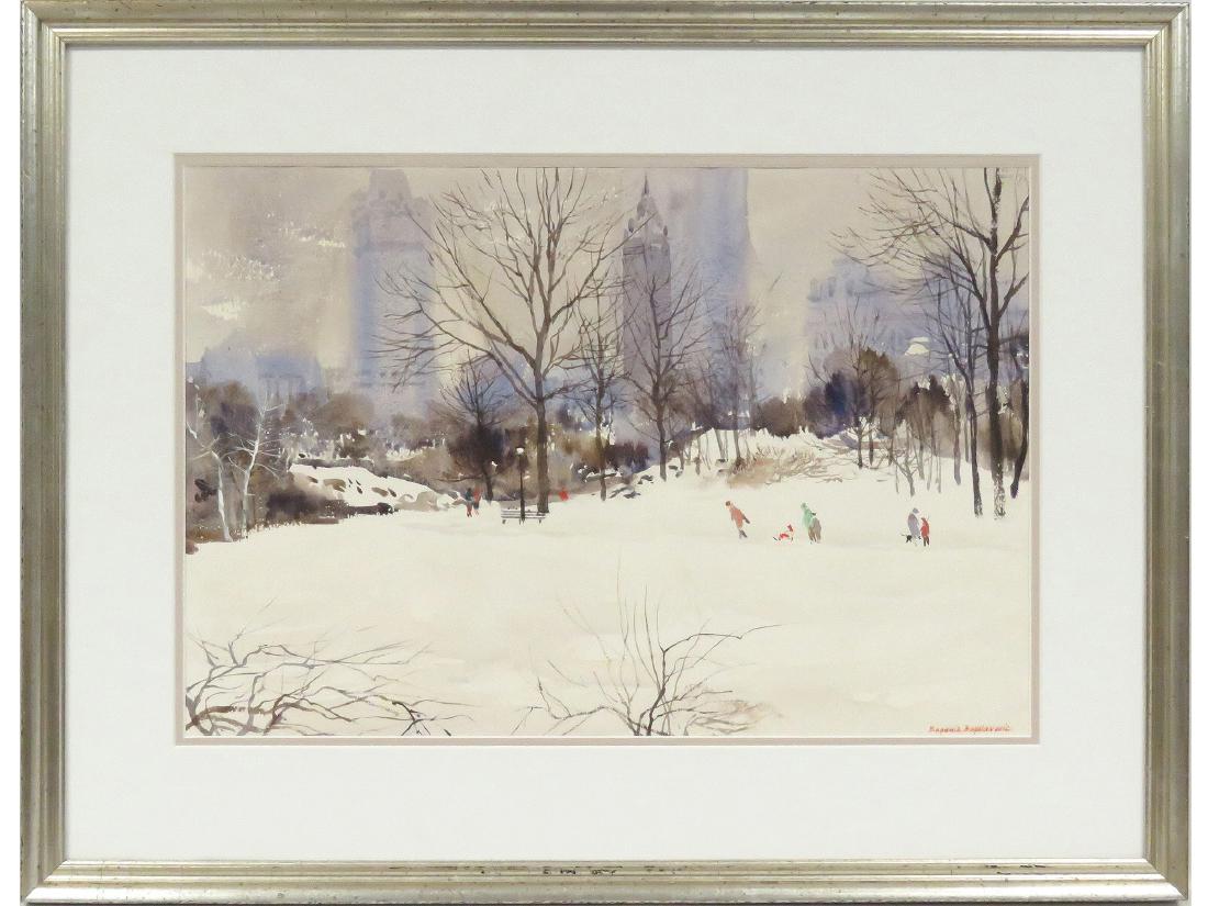 BOGOMIR BOGDANOVIC (AMERICAN 1923-2011), WATERCOLOR, (1 of 5)