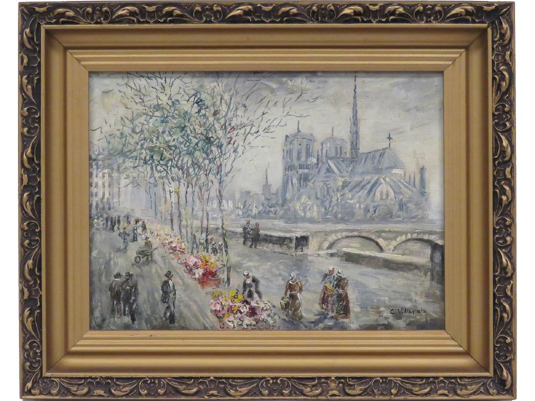C. VILLARSS (FRENCH 20TH CENTURY), OIL ON CANVAS, (1 of 5)