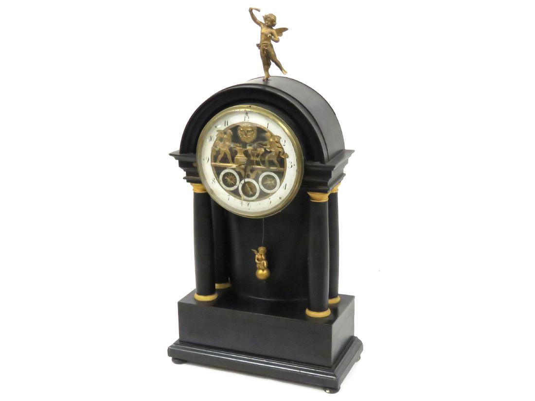 PETER RAU, VIENNA AUTOMATON FIGURAL PORTICO CLOCK WITH (1 of 7)