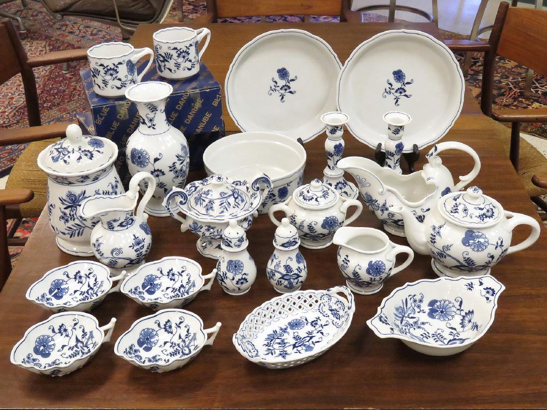 LOT (29) ASSORTED BLUE DANUBE DECORATED PORCELAIN (1 of 2)