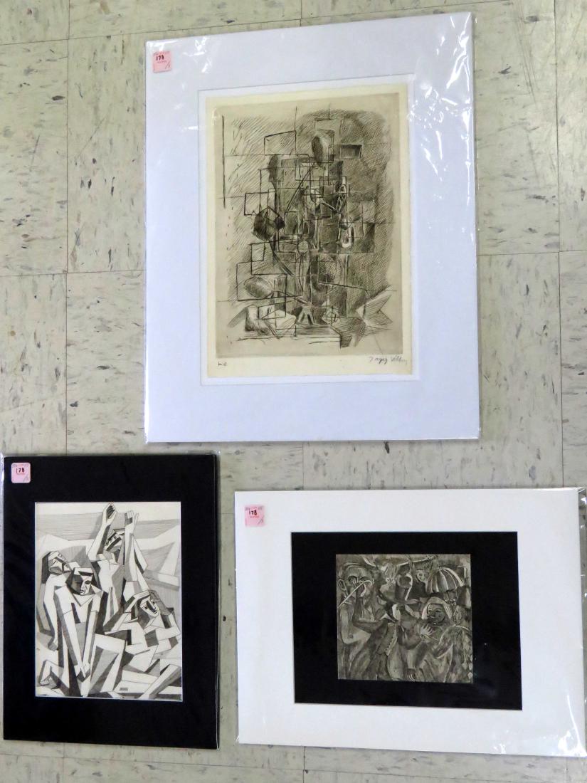 EUROPEAN SCHOOL (20TH CENTURY), LOT (3) ETCHINGS, (1 of 1)