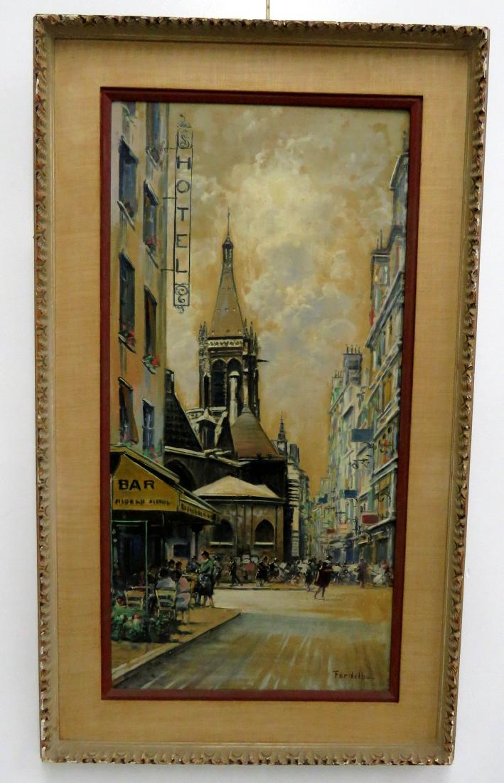 MARIO FERDELBA (ITALIAN 1922-), OIL ON CANVAS, CITY (1 of 1)