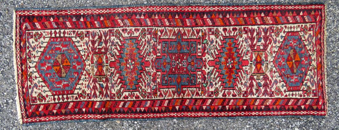 SEMI-ANTIQUE CAUCASIAN RUG. 2' X 5'6" (1 of 1)