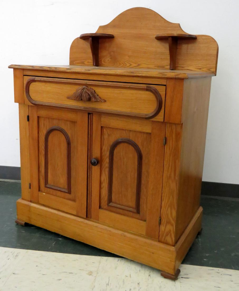 VICTORIAN OAK/WALNUT WASH STAND, 19TH CENTURY. HEIGHT (1 of 1)