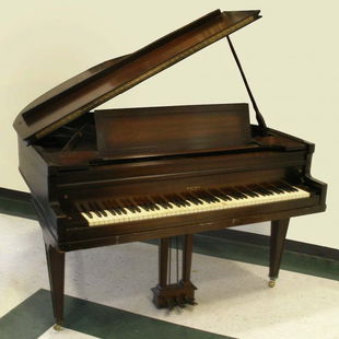 072079 Estey Mahogany Baby Grand Piano C 1926 1927 Jul 12 2009 Dumouchelles In Mi