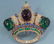 176: CORO CRAFT GILT STERLING CROWN PIN