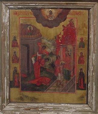 FINE RUSSIAN ICON, ST.JOHN, 18/19THC