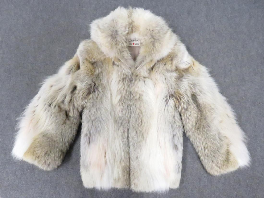 ARGIRIOU (CANADA) LADY'S FOX JACKET WITH HOOD. SIZE (1 of 4)