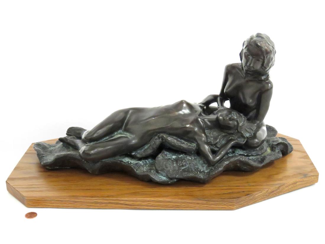 ROBERT G. BREUR (AMERICAN 1942-), BONDED BRONZE, "SELF (1 of 4)