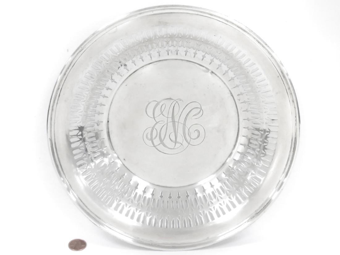 DURGIN STERLING RETICULATED EDGE CENTER BOWL, (1 of 3)