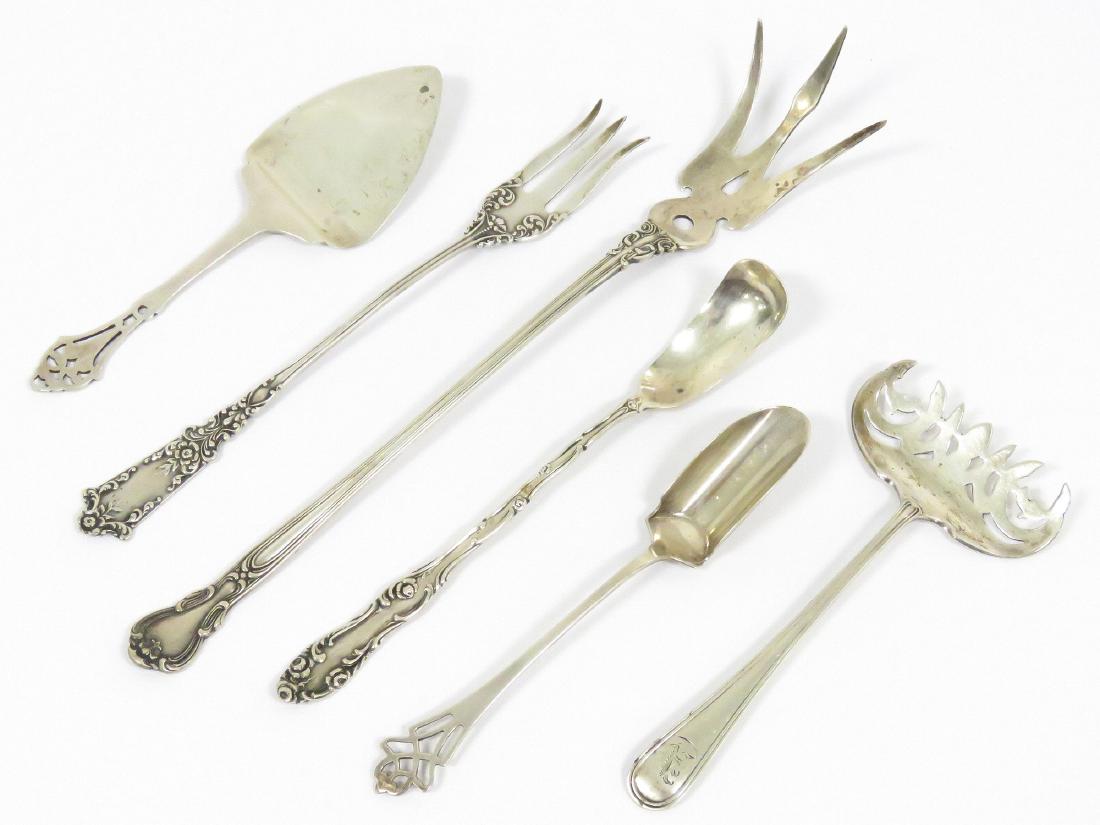 LOT (6) STERLING CONDIMENTS INCLUDING BLACKINTON, (1 of 3)