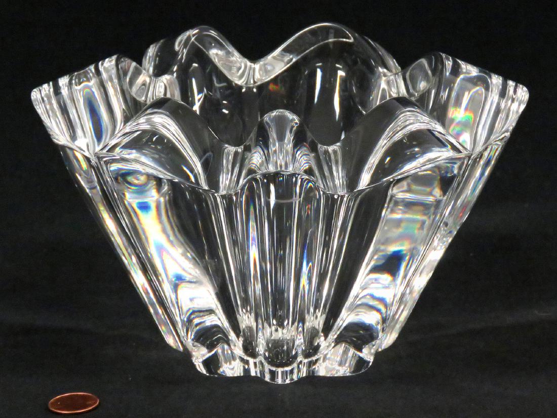 KOSTA BODA CRYSTAL BOWL, SIGNED ANNA EHMER #59317, (1 of 3)