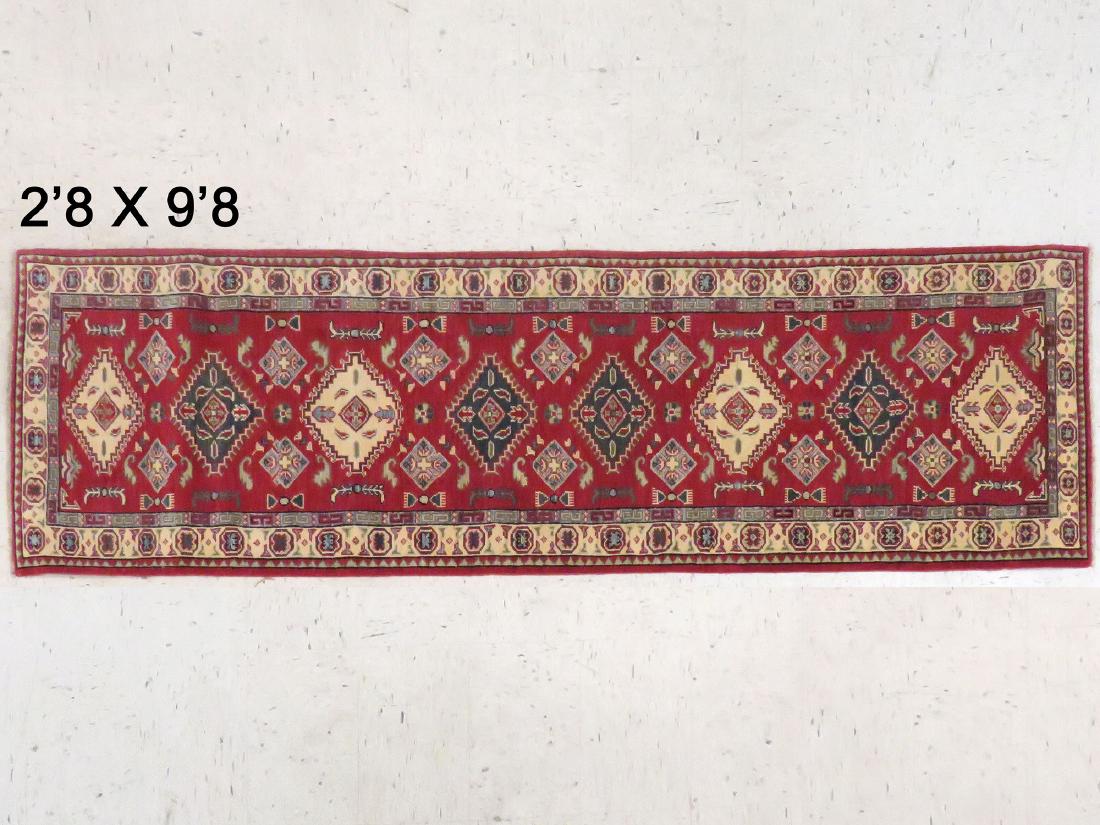 UZBEK KAZAK RUNNER. 2'8" X 9'8" (1 of 4)