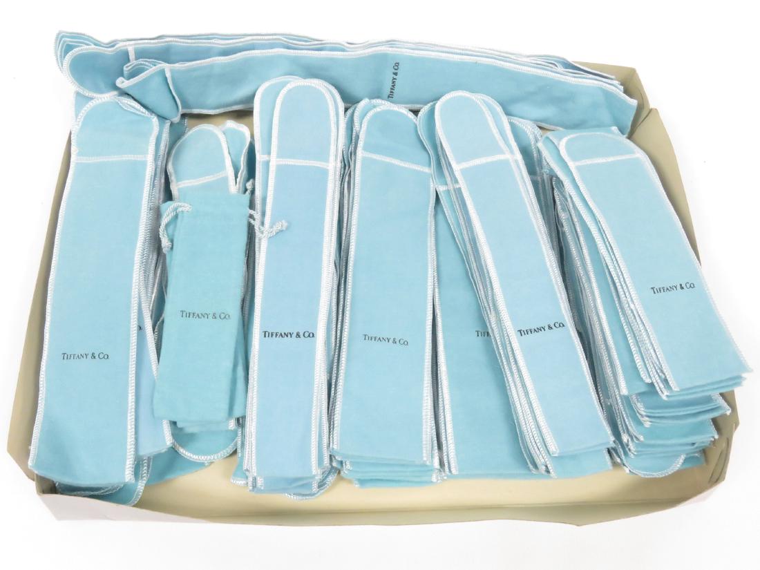 LOT (45) ASSORTED TIFFANY & CO. SIGNATURE FELT FLATWARE (1 of 1)