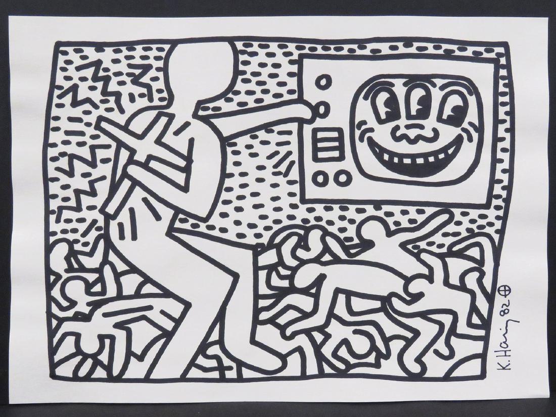 AMERICAN SCHOOL (20TH CENTURY), BLACK MARKER ON PAPER, (1 of 3)