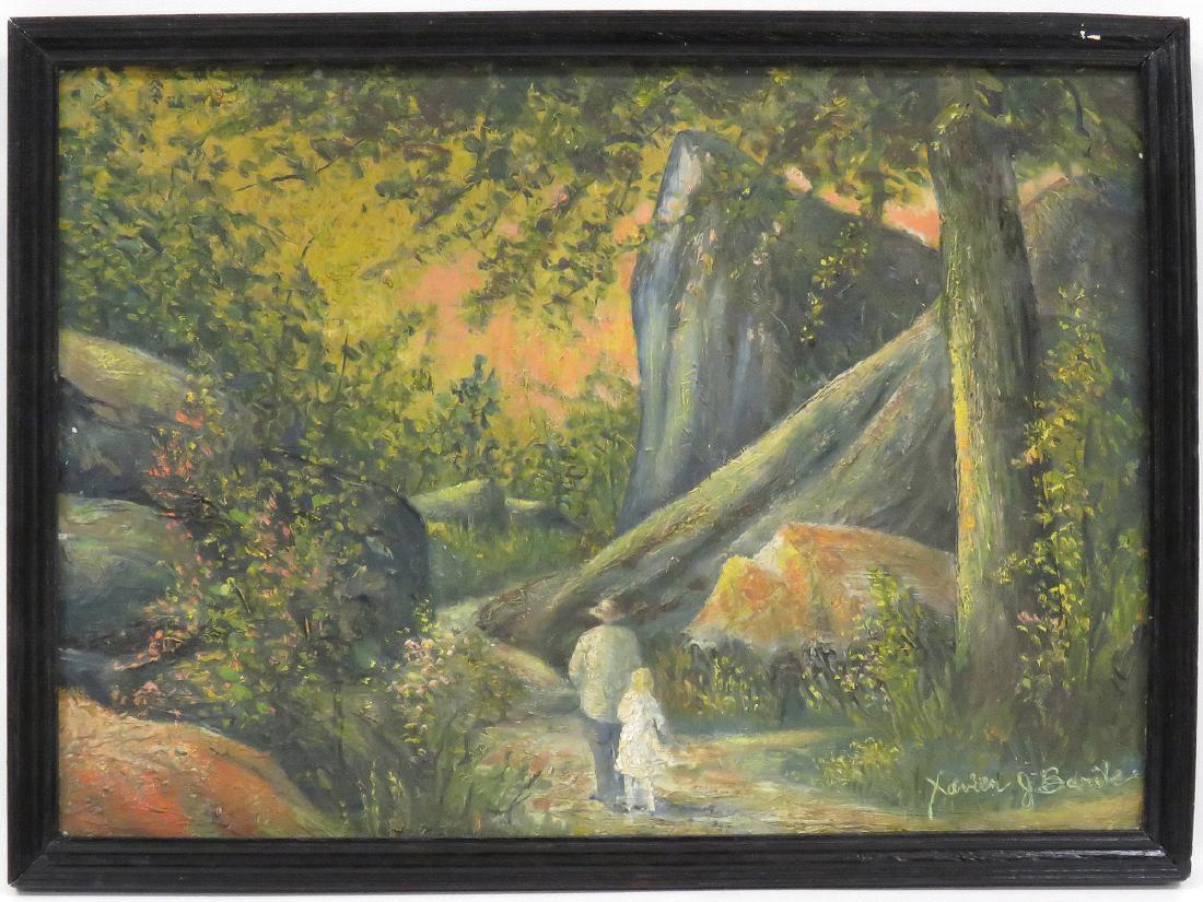 XAVIER BARILE (AMERICAN 1891-1981), OIL ON CANVAS (1 of 6)