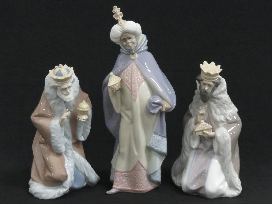 LOT (3) LLADRO PORCELAIN FIGURES "3 WISE MEN" INCLUDING (1 of 1)