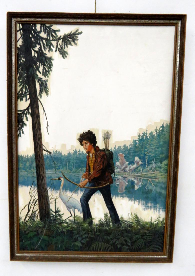 DAVID STONE (OREGON 1922-2001), ACRYLIC ON BOARD, BOOK (1 of 1)