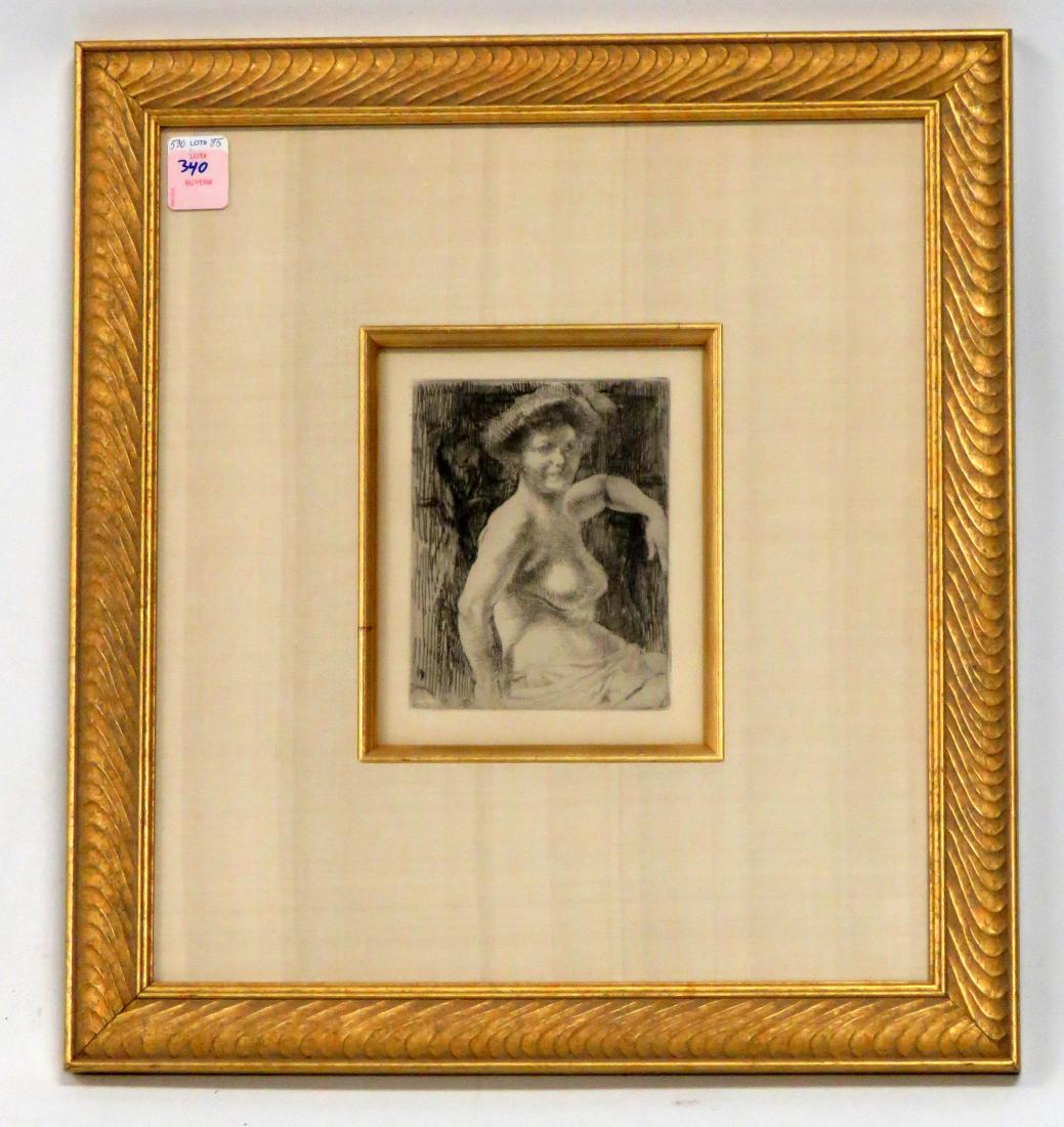 PAUL-ALBERT BESNARD (FRENCH 1849-1934), ETCHING, (1 of 2)