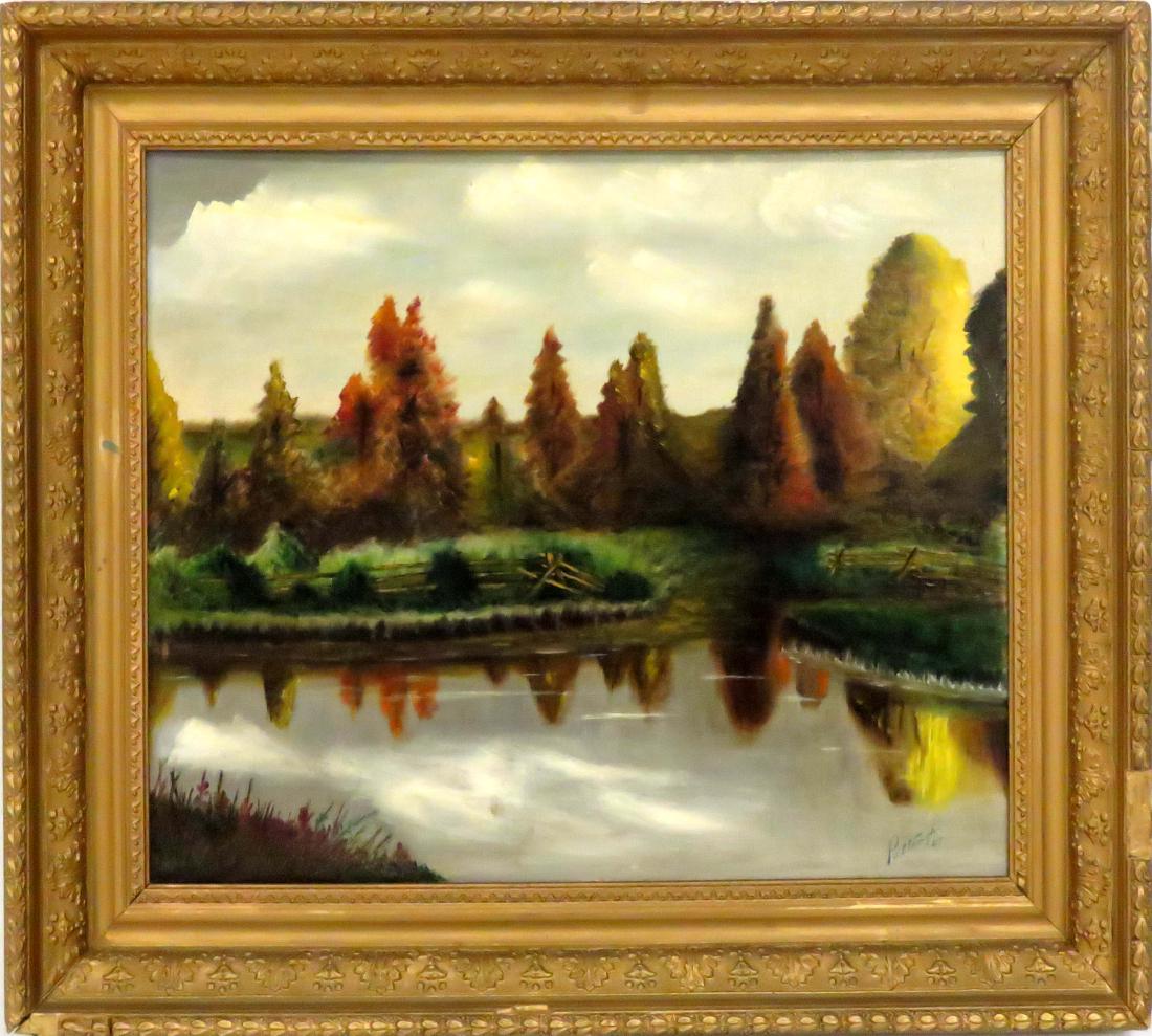 EDWARD PALTENGHI (AMERICAN 20TH CENTURY), OIL ON CANVAS (1 of 4)