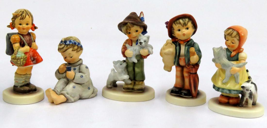 LOT (5) GOEBEL HUMMEL PORCELAIN FIGURINES INCLUDING (1 of 3)
