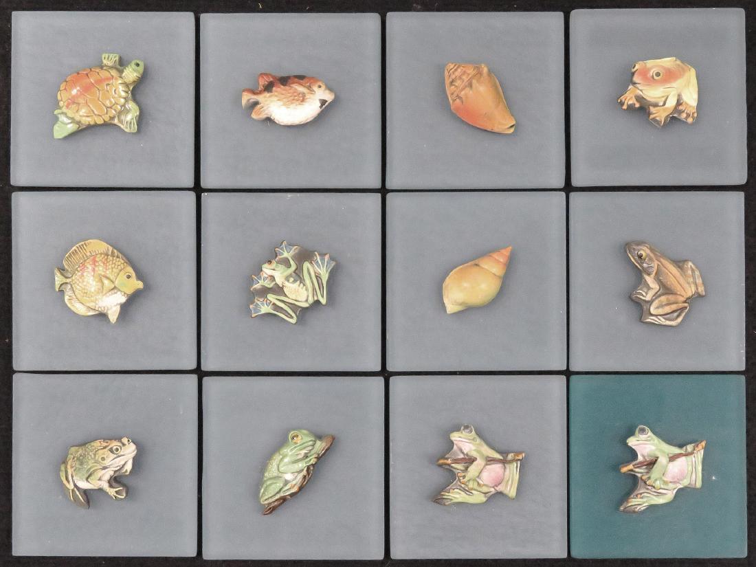 LOT (12) SURVING STUDIOS HIGH RELIEF CERAMIC/GLASS (1 of 4)