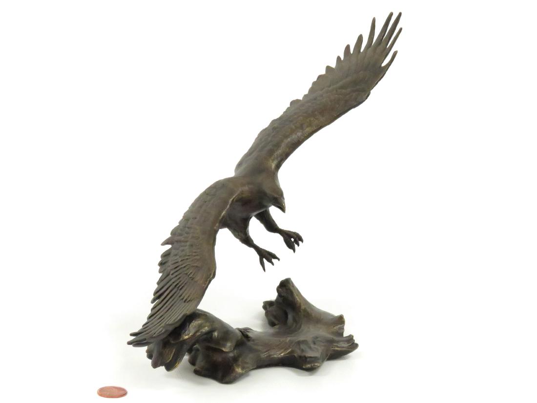 RONALD VAN RUYCKEVELT (BRITISH 1928-), BRONZE, "WINGED (1 of 5)