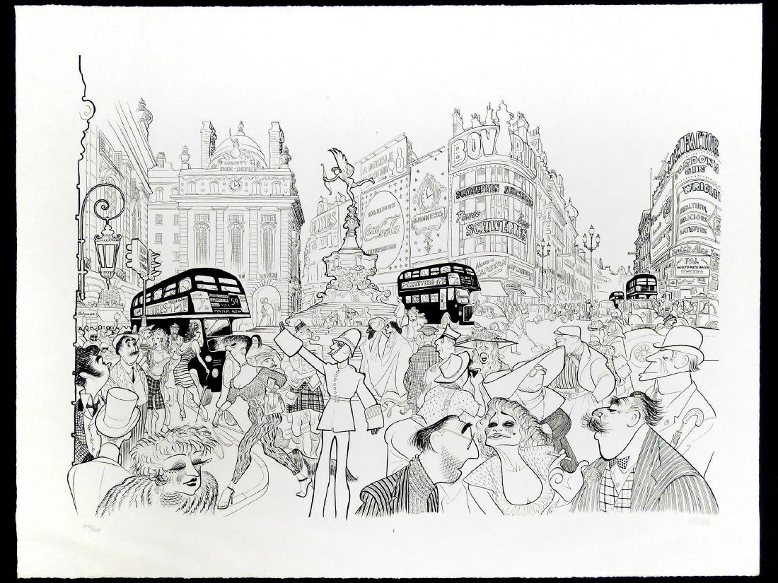 AL HIRSCHFELD (AMERICAN 1903-2006), LITHOGRAPH, (1 of 4)