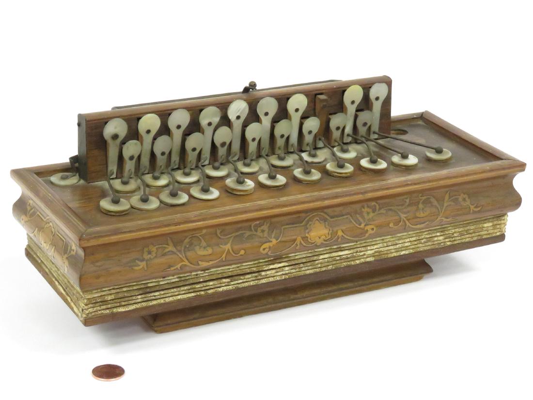 ANTIQUE ITALIAN INLAID FLUTINA ACCORDION, 19/20TH C. (1 of 5)