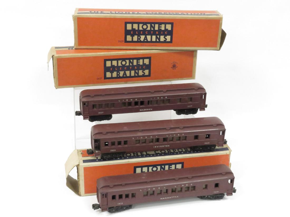 LOT (3) LIONEL PULLMAN CARS INCLUDING #2625 IRVINGTON; (1 of 1)