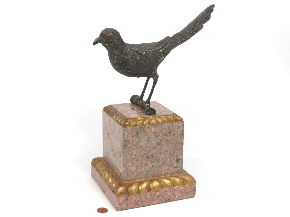 CONTINENTAL SCHOOL (20TH CENTURY), BRONZE BIRD ON (1 of 3)