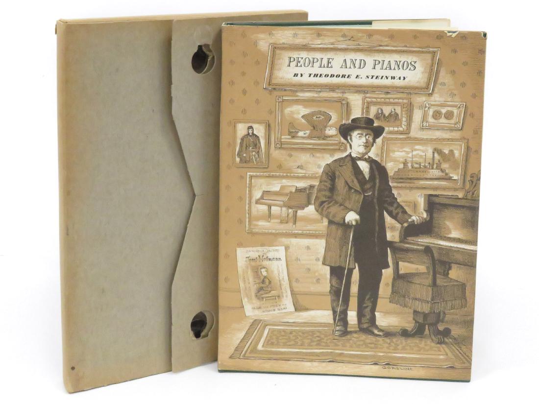 VOLUME-PEOPLE AND PIANOS, A CENTURY OF SERVICE TO: VOLUME-PEOPLE AND PIANOS, A CENTURY OF SERVICE TO MUSIC, THEODORE E. STEINWAY, STEINWAY & SONS, PUBLISHERS, 1ST EDITION, 1953 (DJ) ORIGINAL WRAPPING