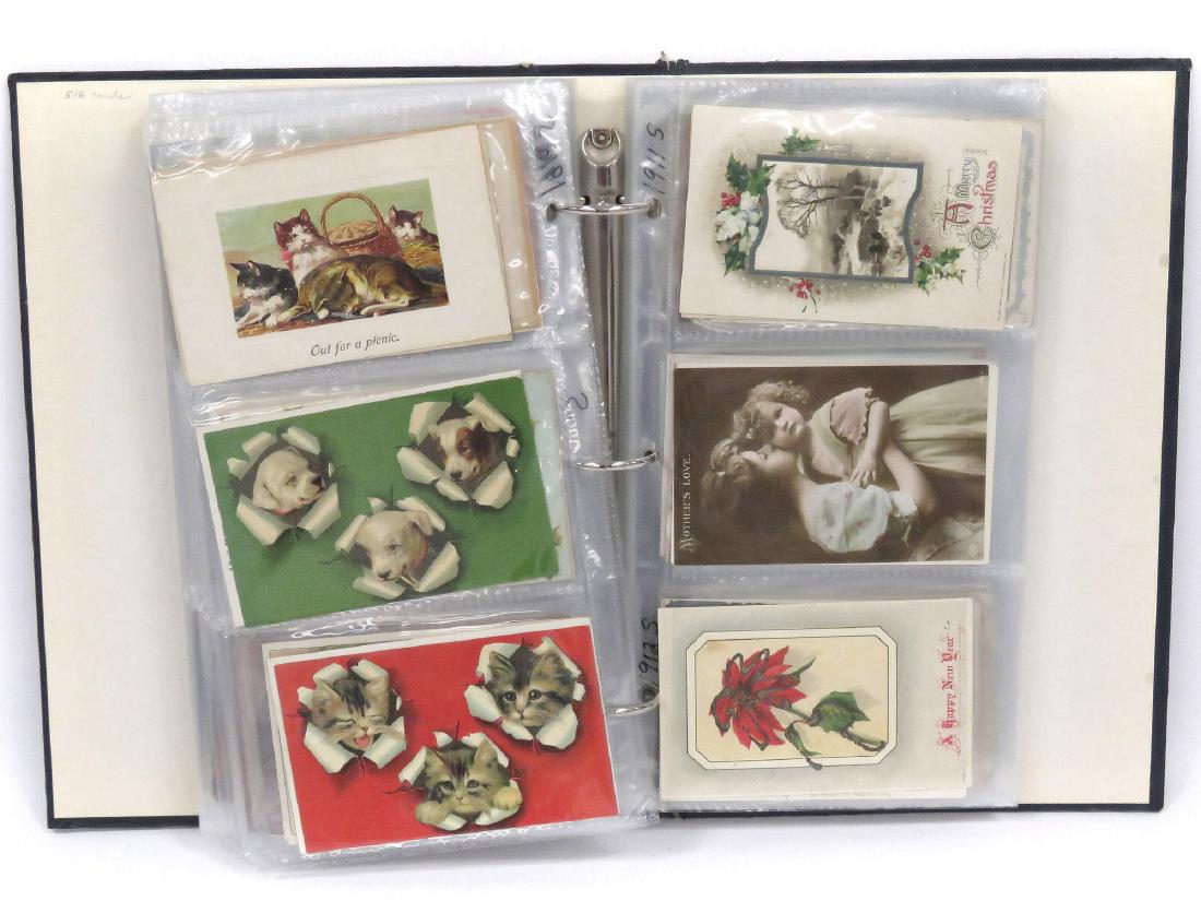 ALBUM APPROXIMATELY (271) ASSORTED VINTAGE HOLIDAY AND (1 of 5)