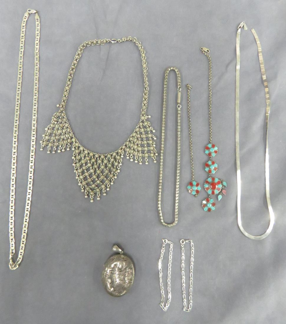 LOT ASSORTED STERLING AND SILVER INCLUDING (5) (1 of 1)