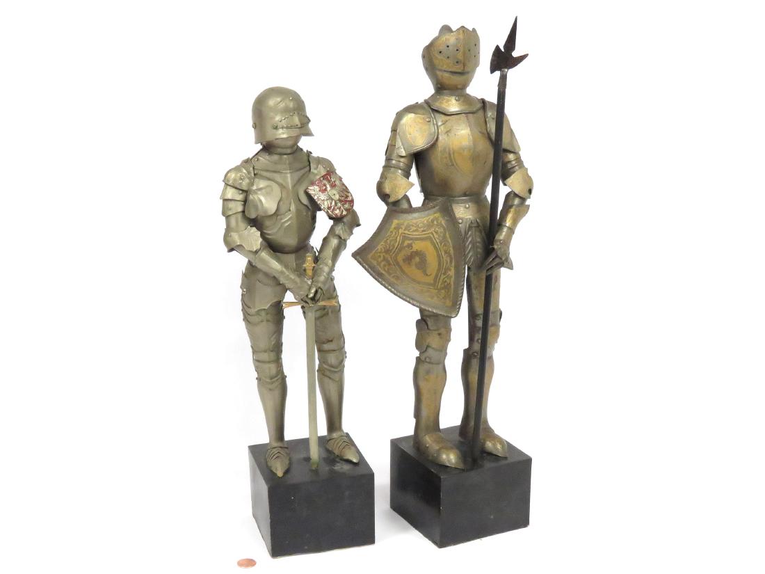 LOT (2) ARMORED FIGURES OF KNIGHTS. HEIGHT 18 1/2" (1 of 5)