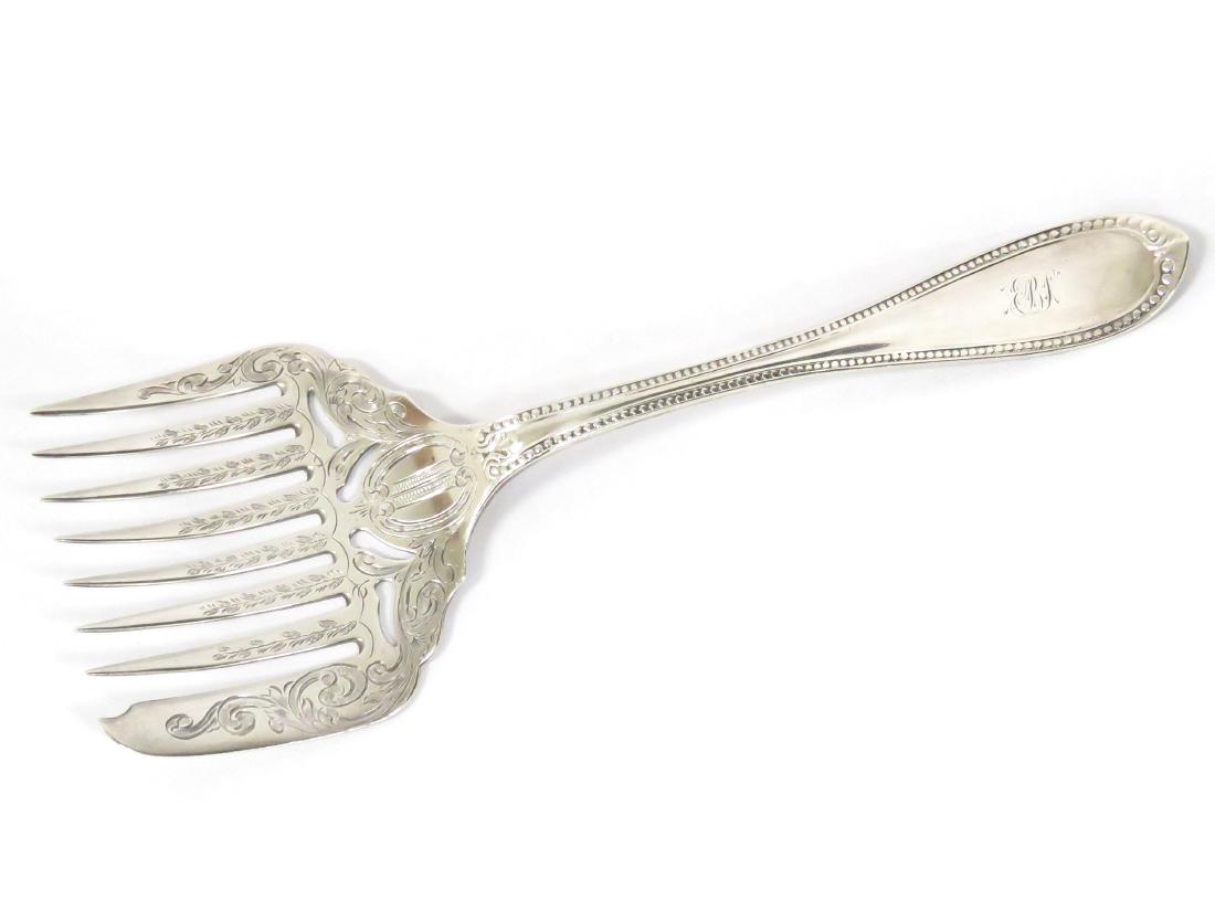 TIFFANY & CO. STERLING MULTIPRONG SERVING FORK,
