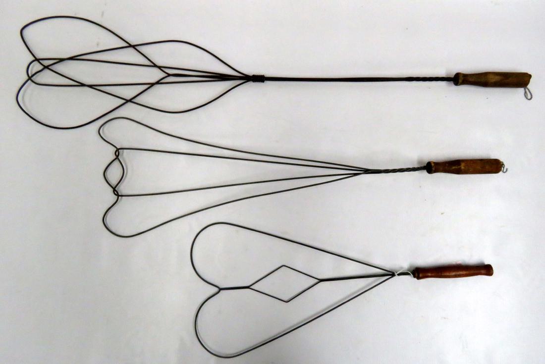 LOT (3) VINTAGE RUG BEATERS (1 of 1)