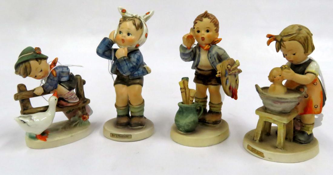 LOT (4) HUMMEL PORCELAIN FIGURES, STYLIZED, 3-LINE BEE (1 of 1)