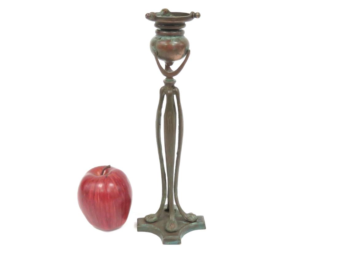 TIFFANY STUDIO/NEW YORK BRONZE LAMP BASE, #5691, #1201. (1 of 5)