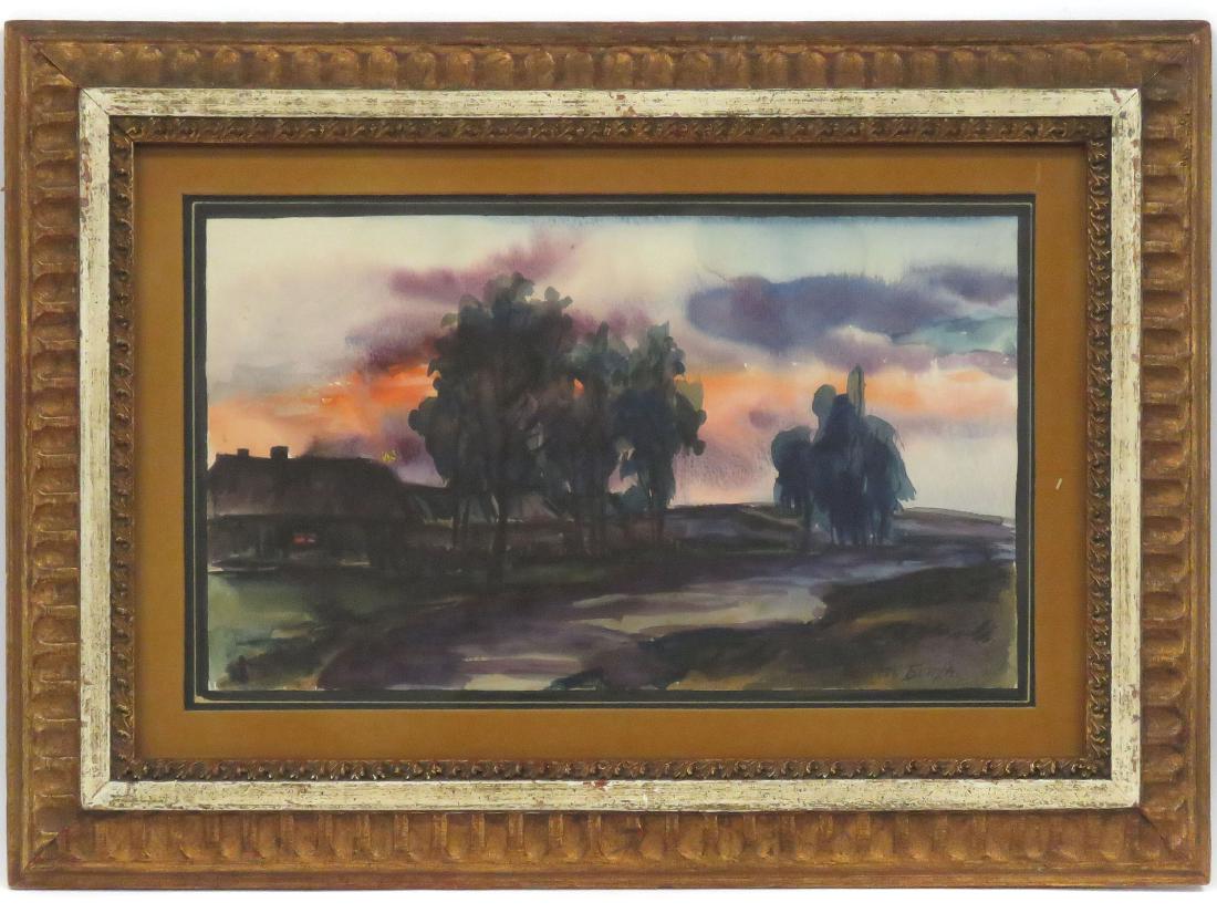 RUSSIAN SCHOOL (20TH CENTURY), WATERCOLOR, UNTITLED (1 of 2)