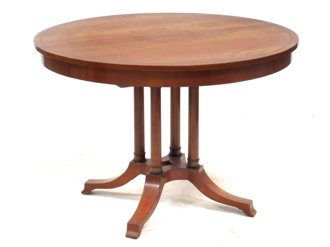 AUSTRIAN BIEDERMEIER STYLE CHERRY TABLE. HEIGHT 30"; (1 of 4)