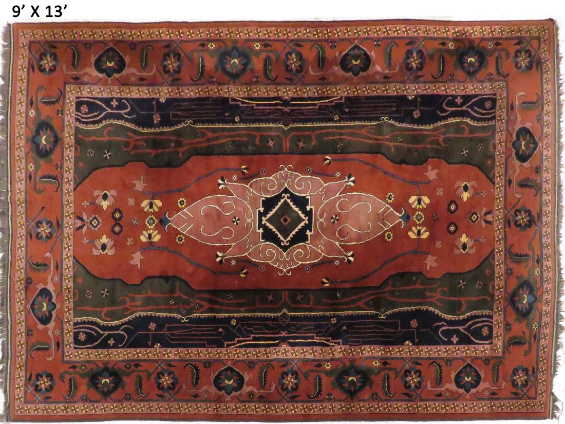 VINTAGE MAHAL CARPET. 9 X 13' (1 of 3)