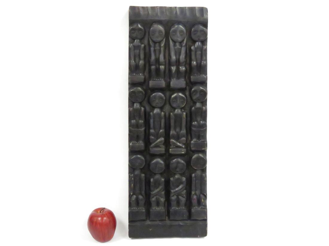 IFUGAO, PHILIPPINES, CARVED WOOD RELIEF PANEL. 24 1/2 X (1 of 3)