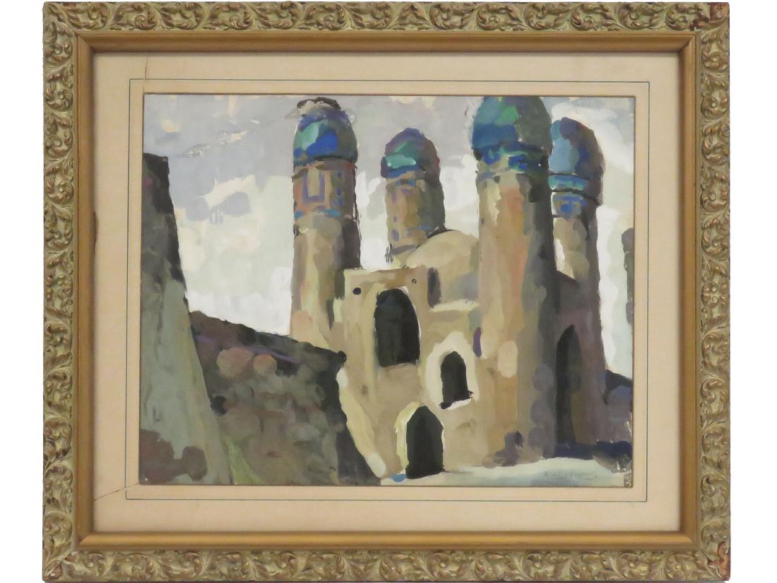 ILYA IVANOVICH MASHKOV (RUSSIAN 1881-1944), GOUACHE ON (1 of 4)