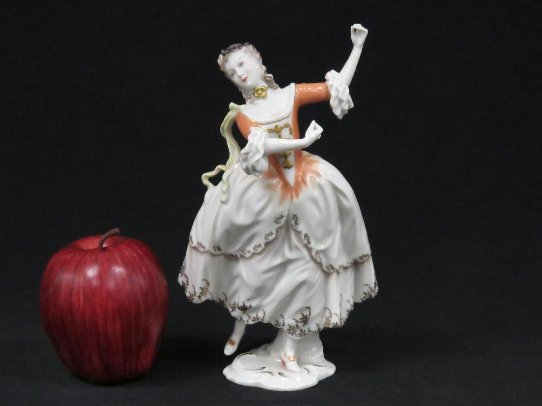 ROSENTHAL PORCELAIN FIGURE OF A DANCING LADY, #1517-1. (1 of 3)